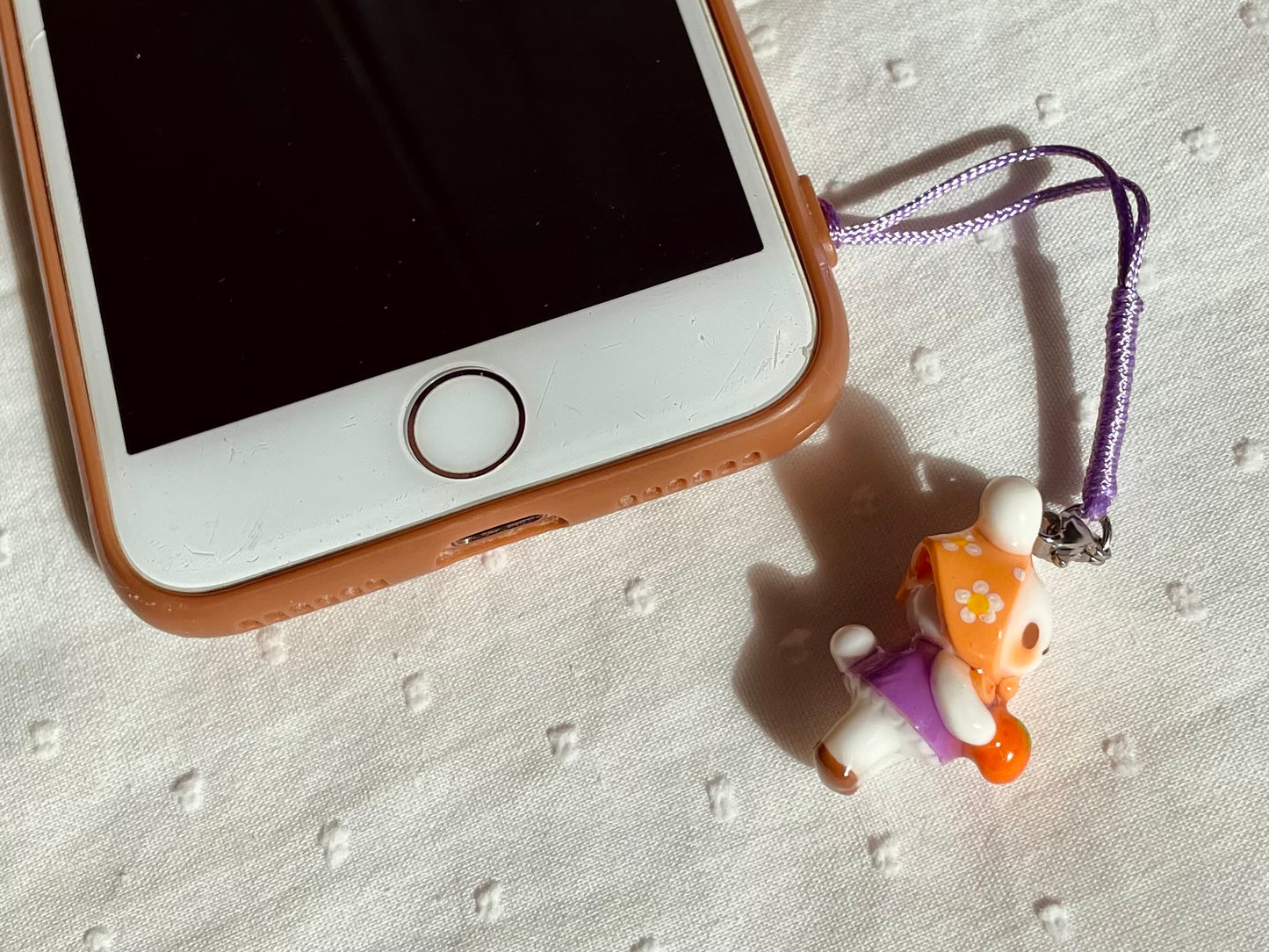 Orange Bunny Charm