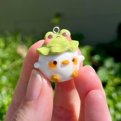 Frog Hat Duck Charm