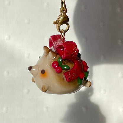 Christmas Hedgehog Charm