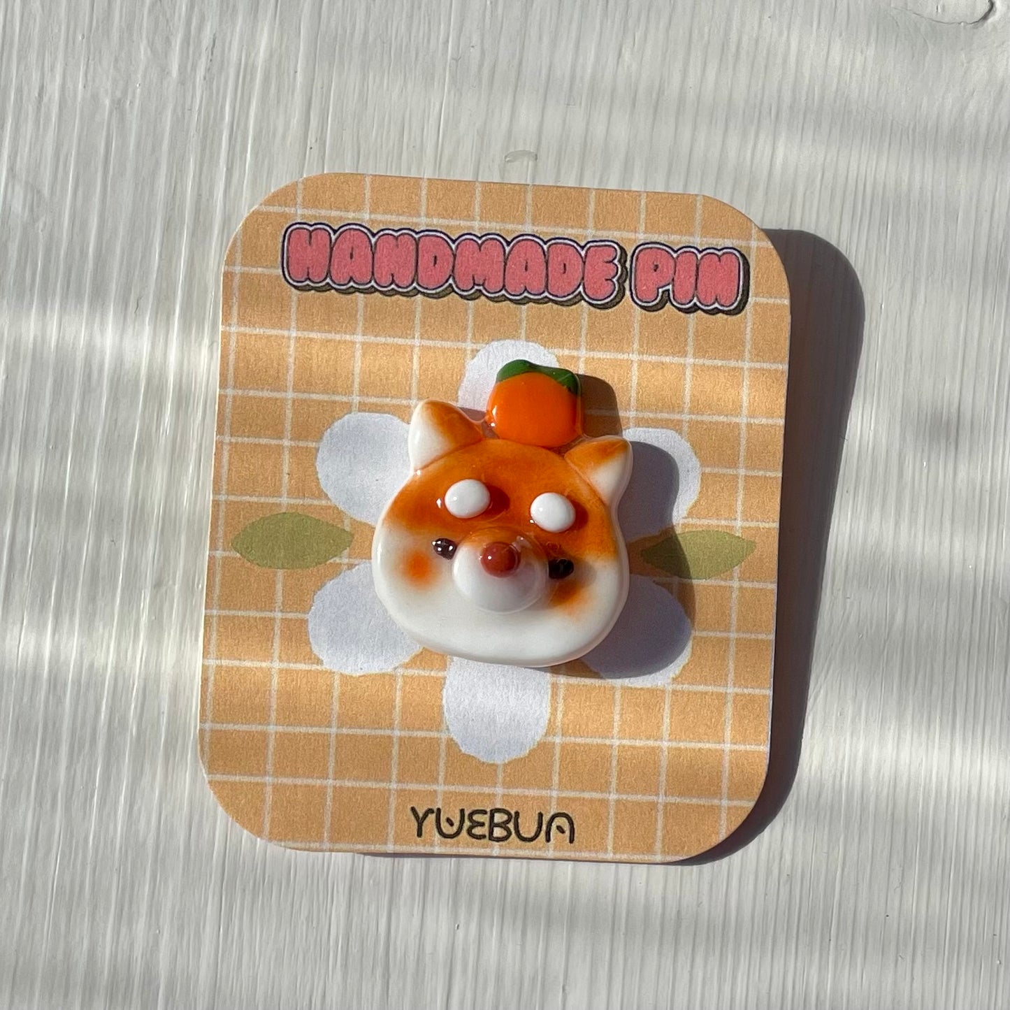 Shiba Inu Orange Pin