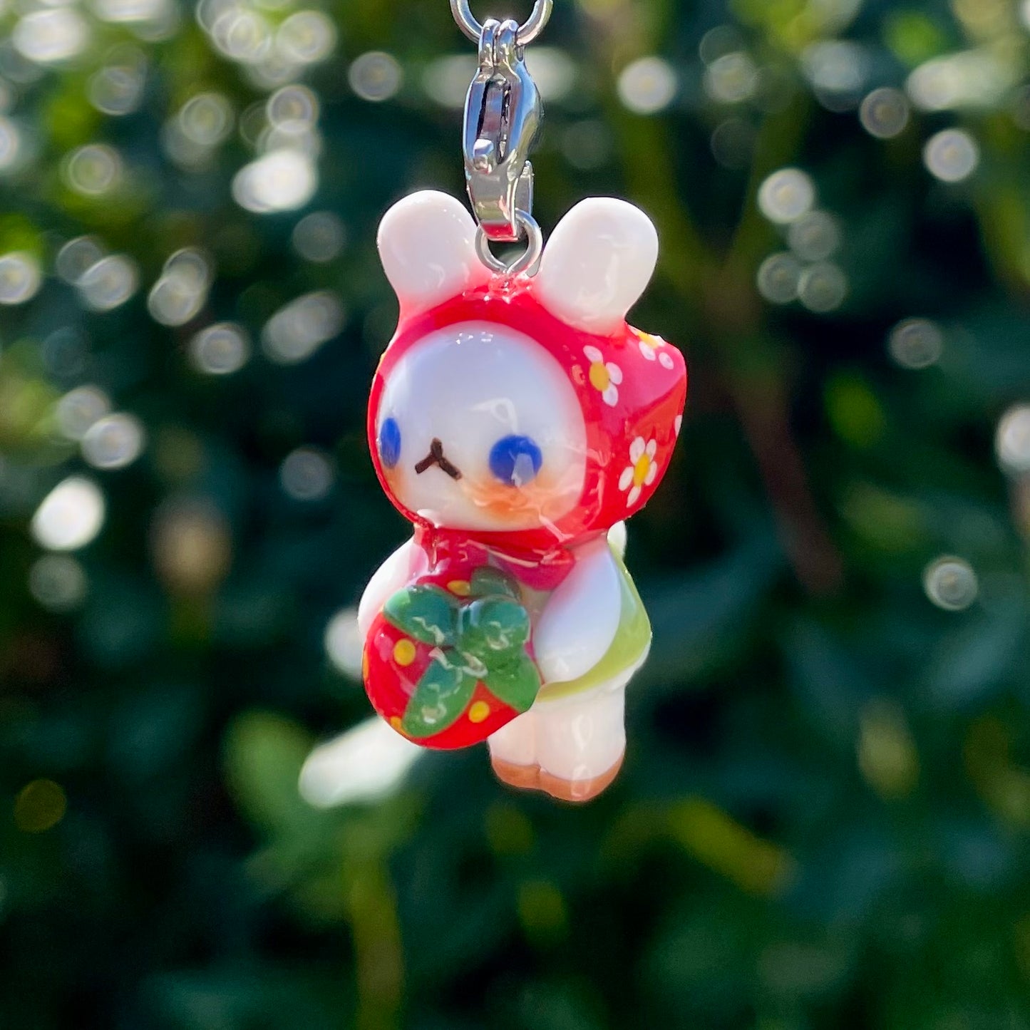 Strawberry Bunny Charm