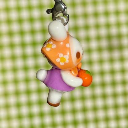 Orange Bunny Charm