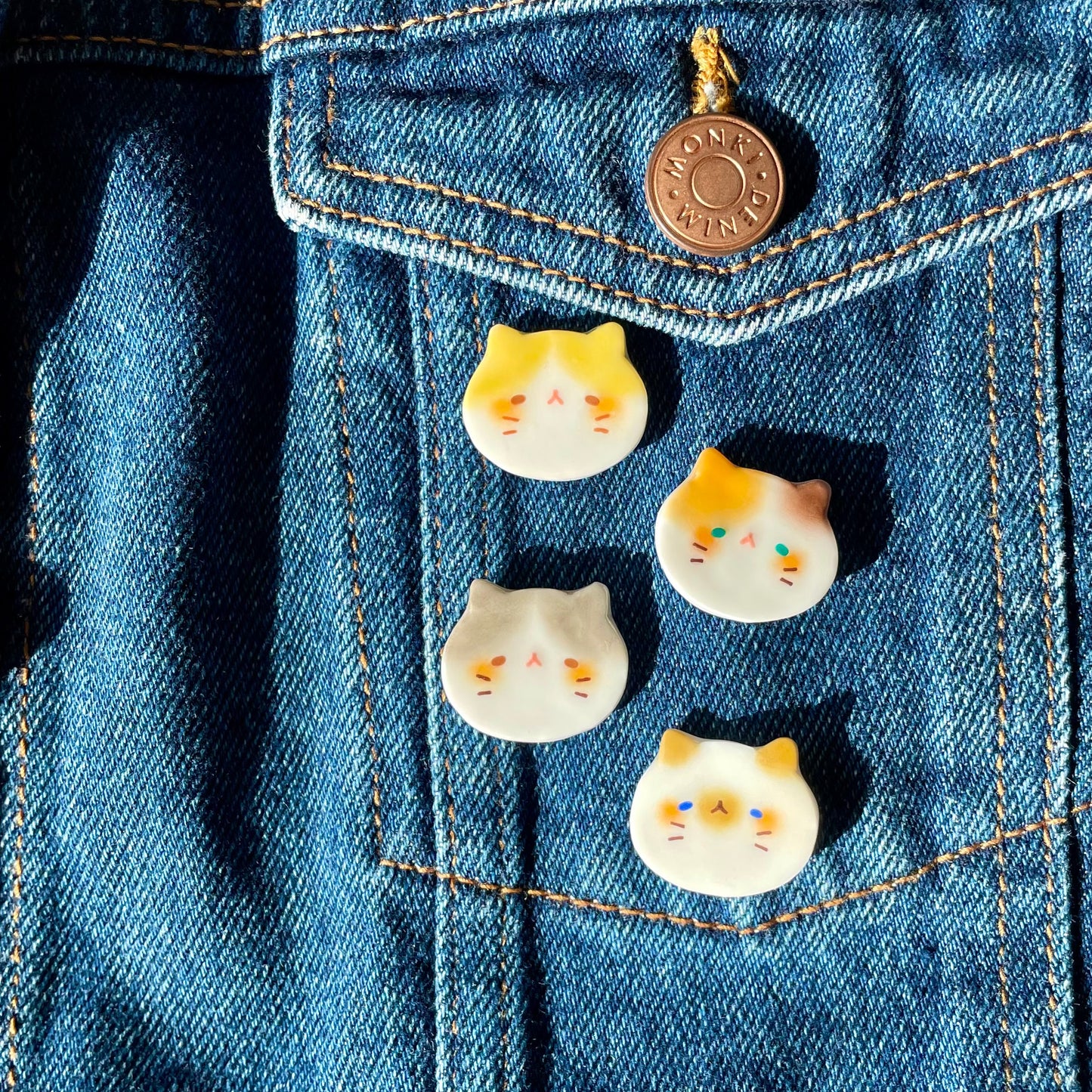 Cat Head Pins Set 2