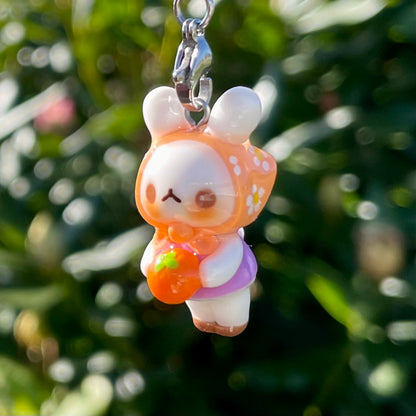 Orange Bunny Charm