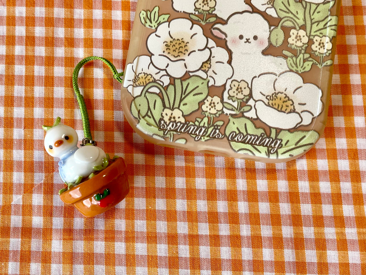 Potted Plant Duck Charm