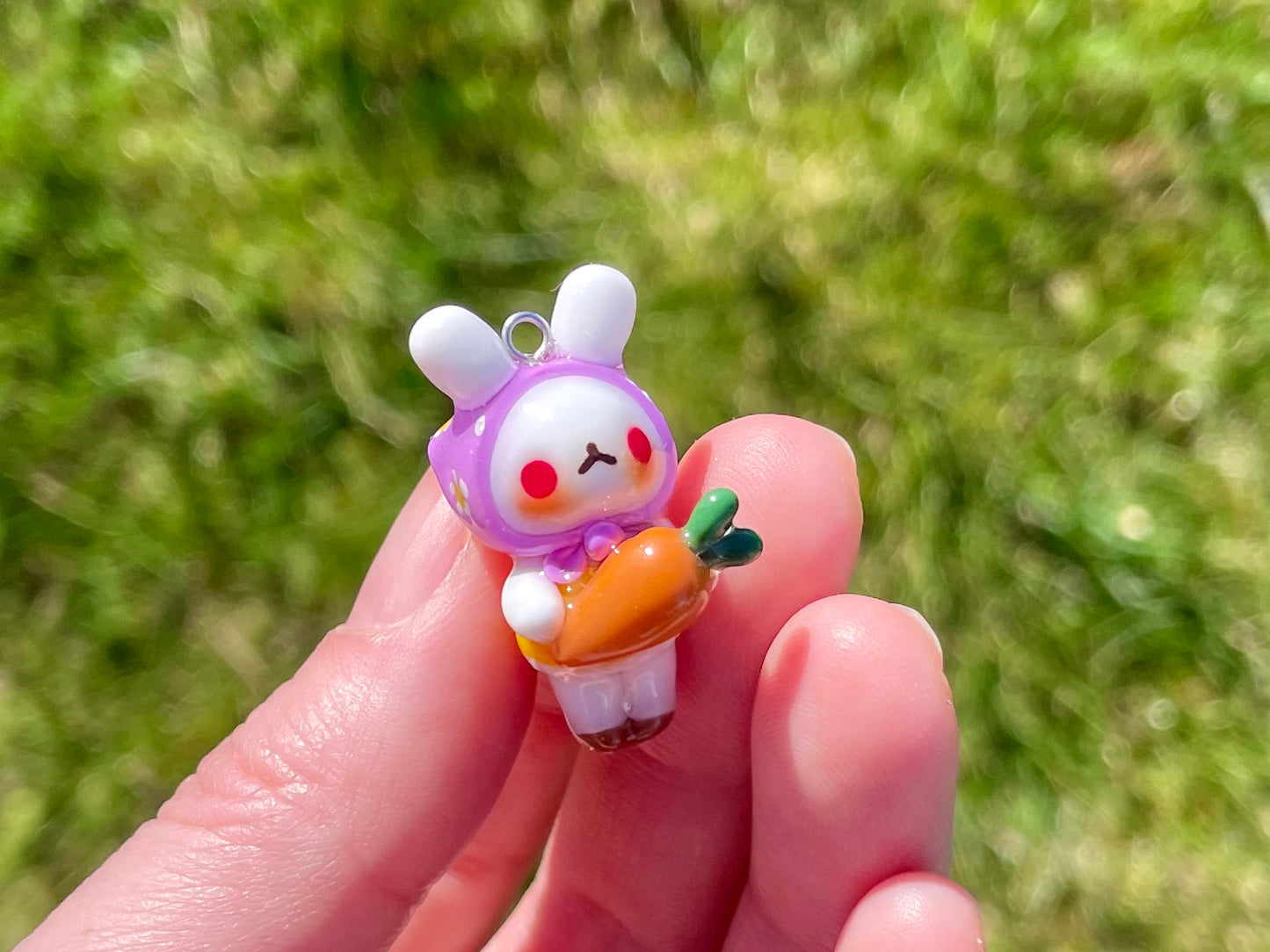 Carrot Bunny Charm