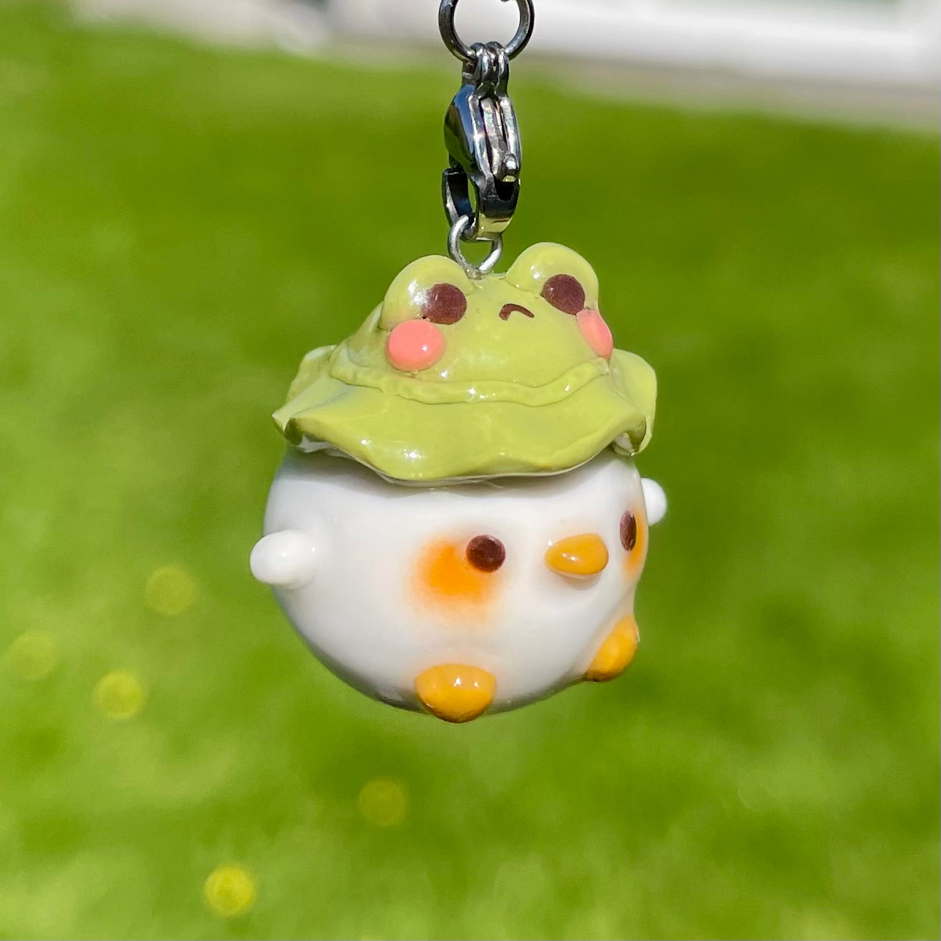 Frog Hat Duck Charm