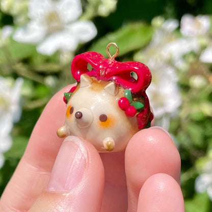 Christmas Hedgehog Charm