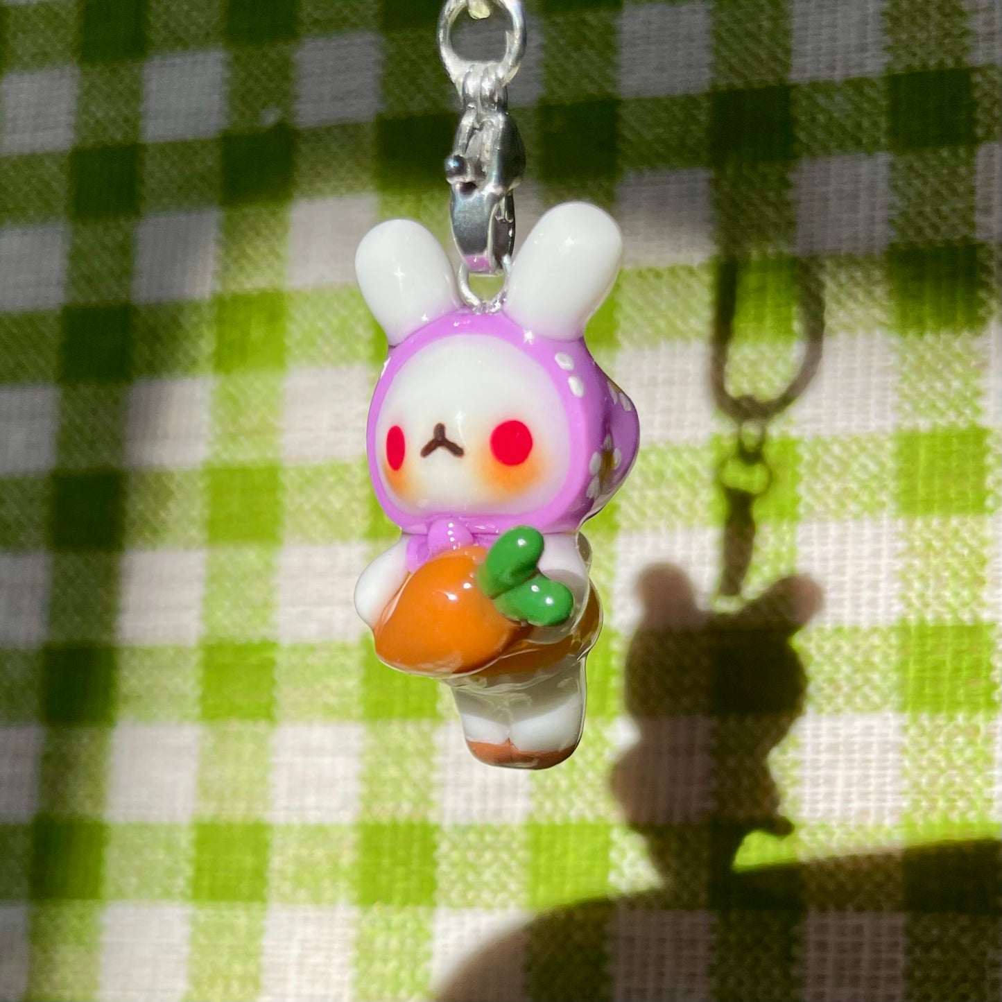 Carrot Bunny Charm