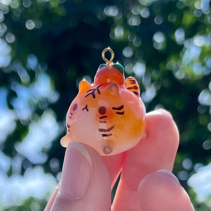 Chubby Orange Tiger Charm