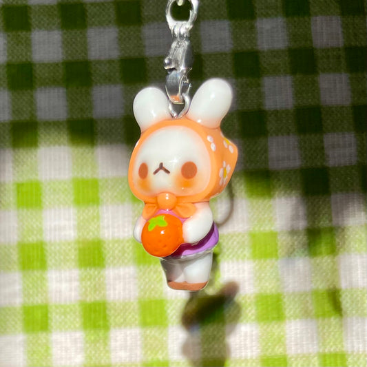 Orange Bunny Charm