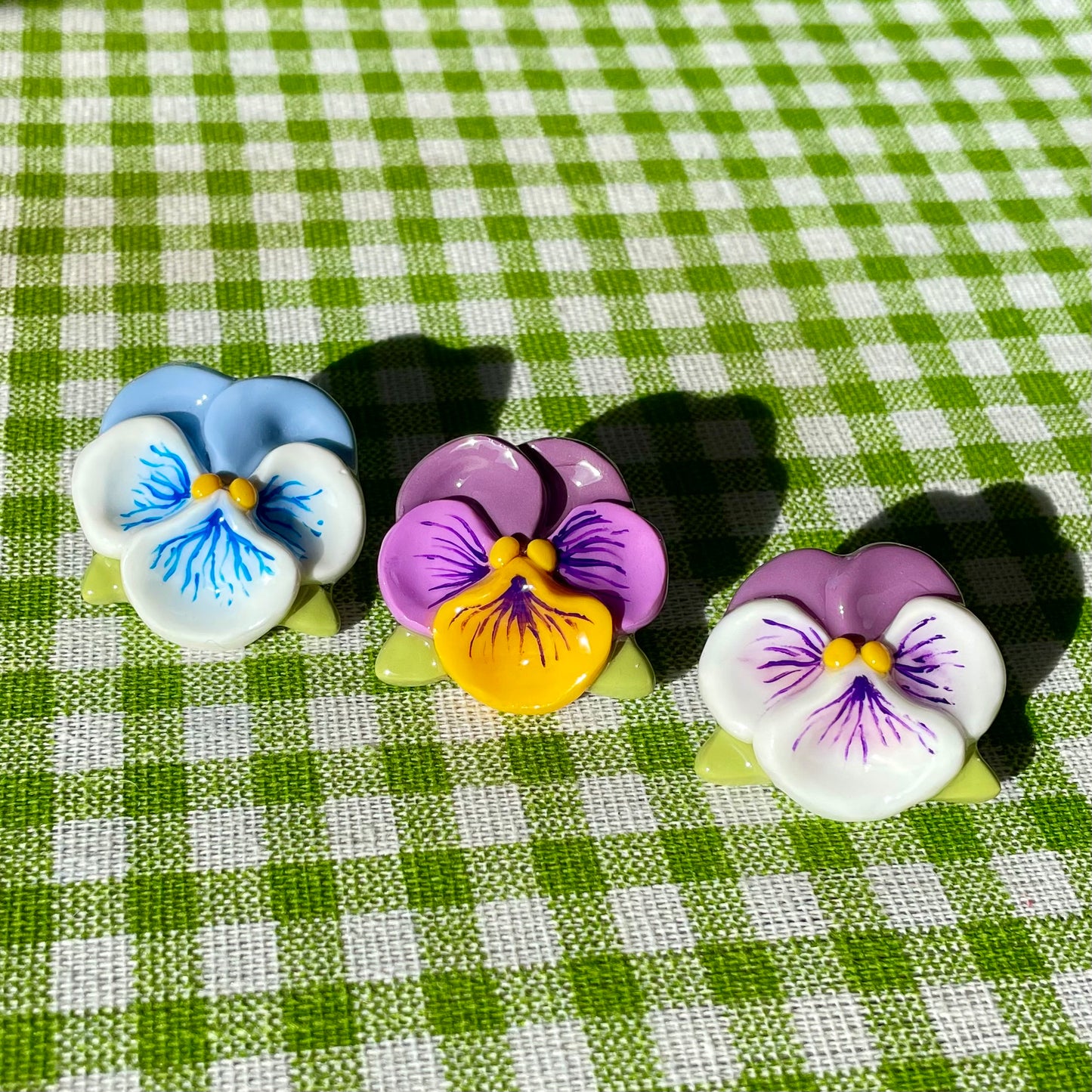 Violet Flower Pins