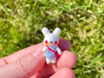 School Uniform Bunny Charm