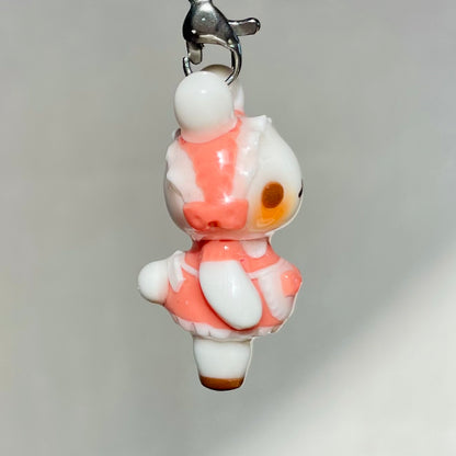 Pink Bunny Maid Charm