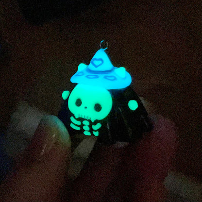 Glow in Dark Skeleton Ghost Charm