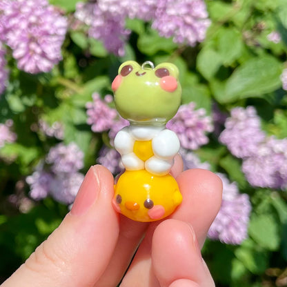 Frog Daisy Duck Charm