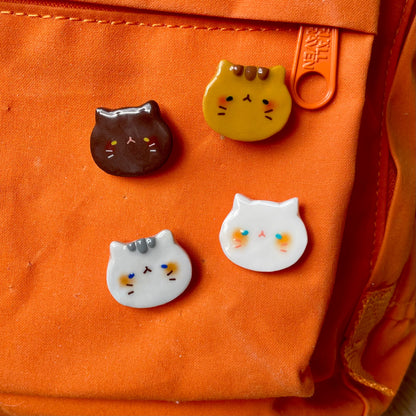 Cat Head Pins Set 1