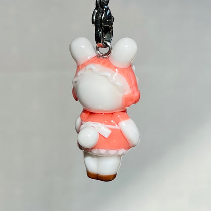 Pink Bunny Maid Charm