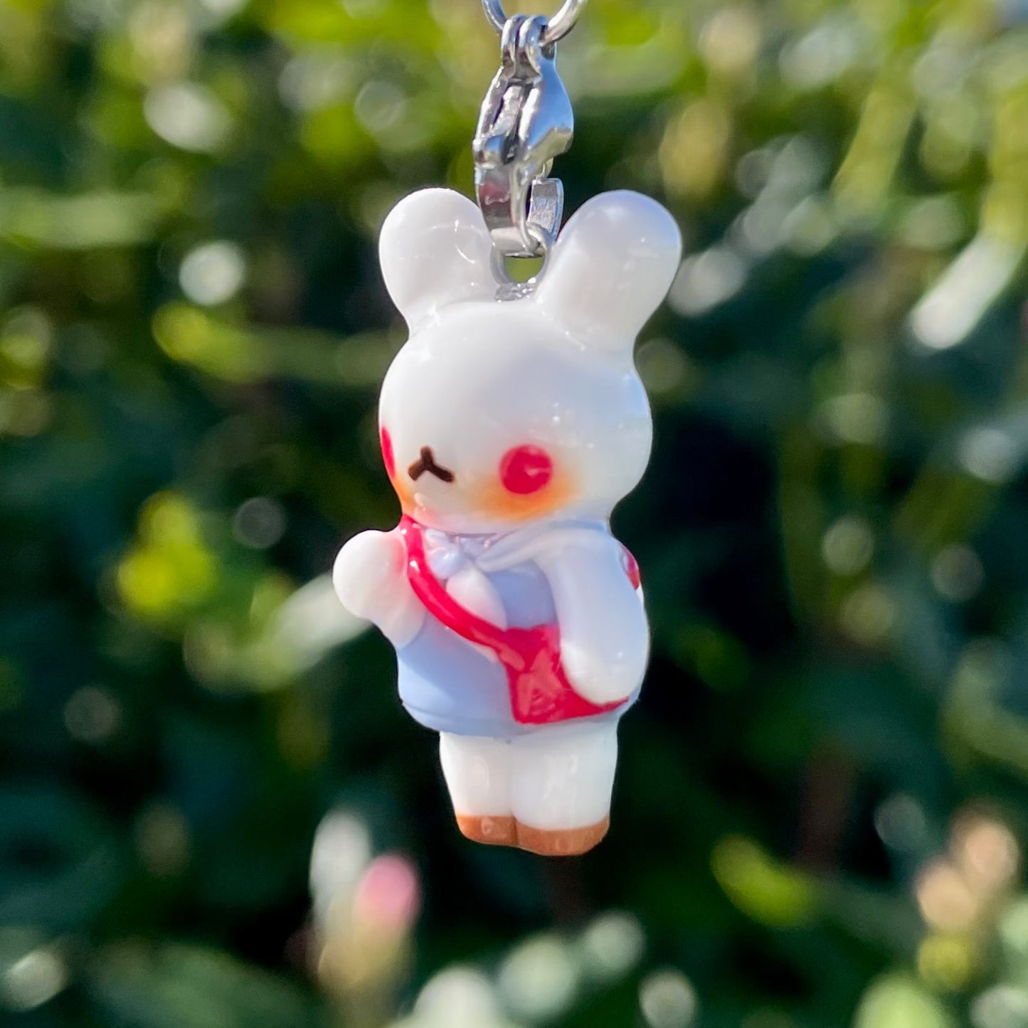 School Uniform Bunny Charm