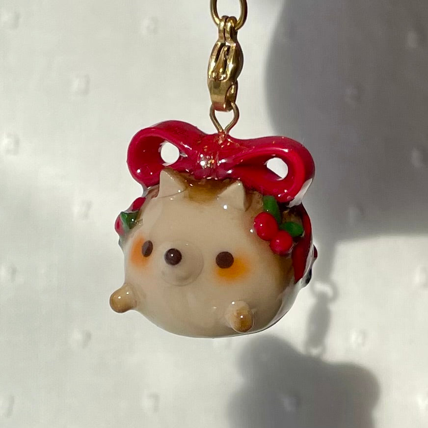 Christmas Hedgehog Charm