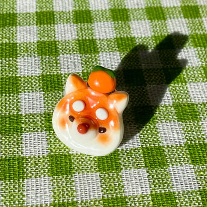 Shiba Inu Orange Pin