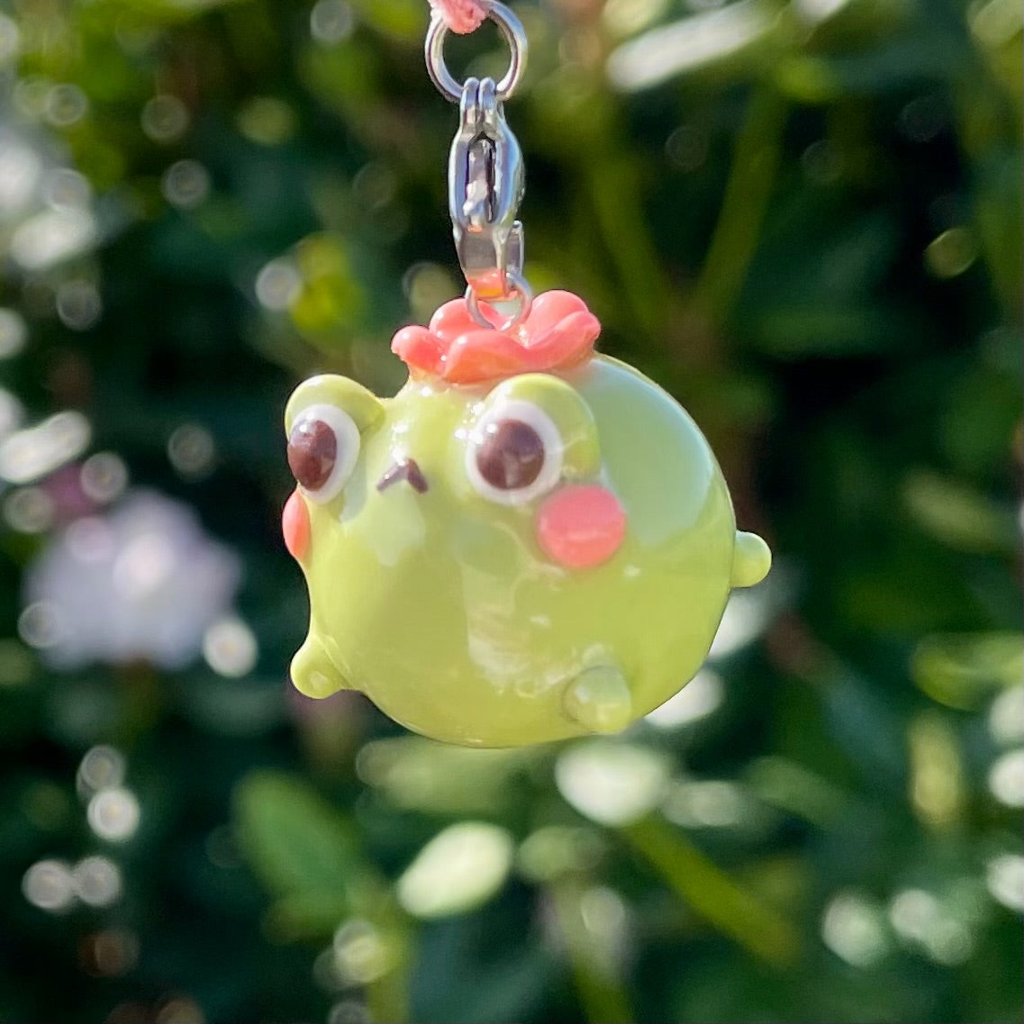 Chunky Sakura Frog Charm