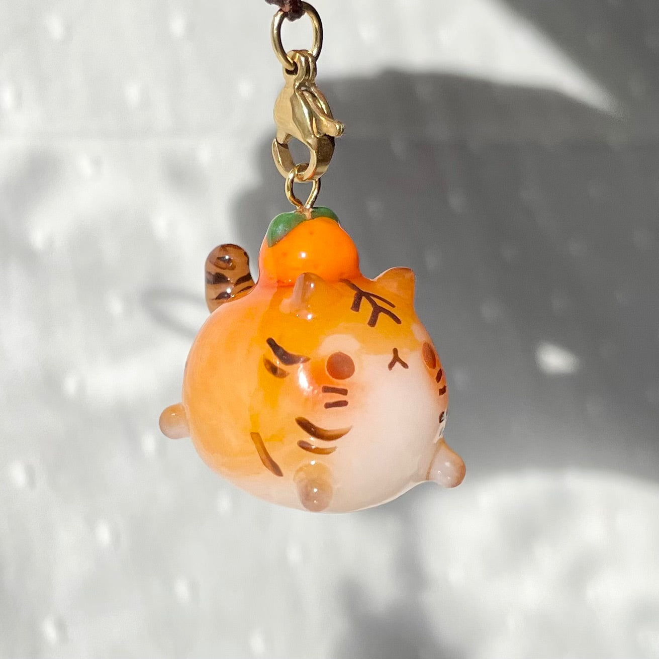 Chubby Orange Tiger Charm