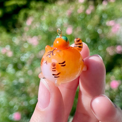 Chubby Orange Tiger Charm