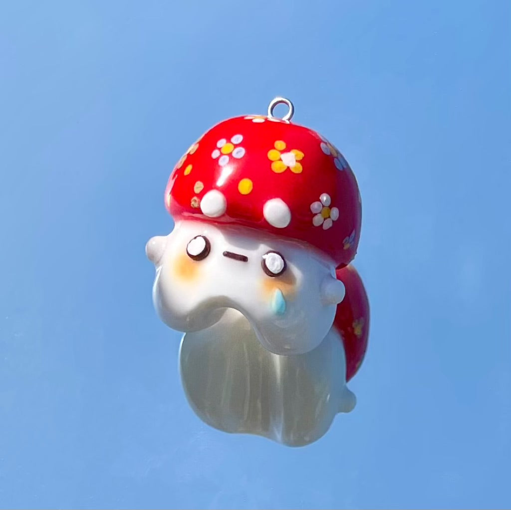 Flower Mushroom Charm