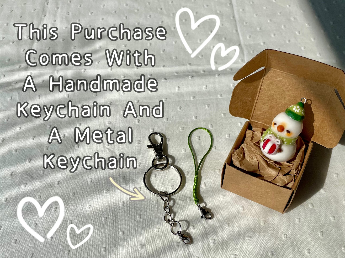 Green Snowman Charm