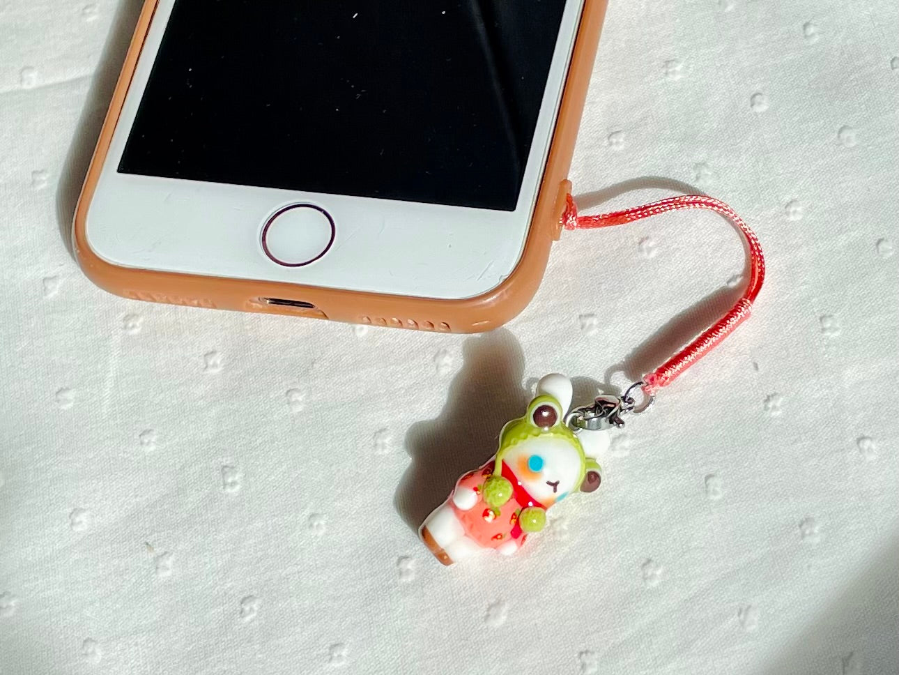 Winter Strawberry Frog Bunny Charm