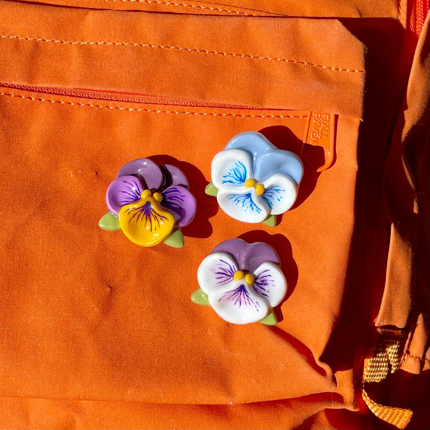 Violet Flower Pins