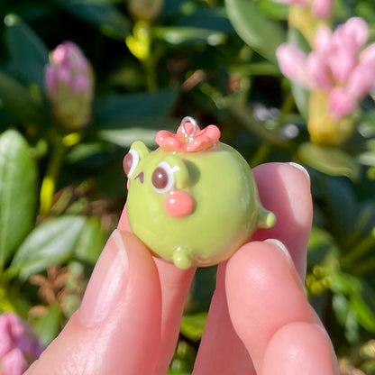 Chunky Sakura Frog Charm