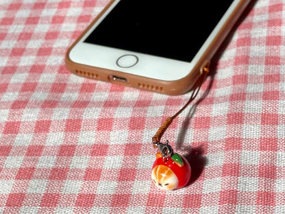 Apple squirrel Head Charm