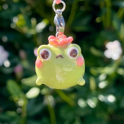 Chunky Sakura Frog Charm