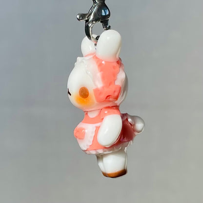 Pink Bunny Maid Charm