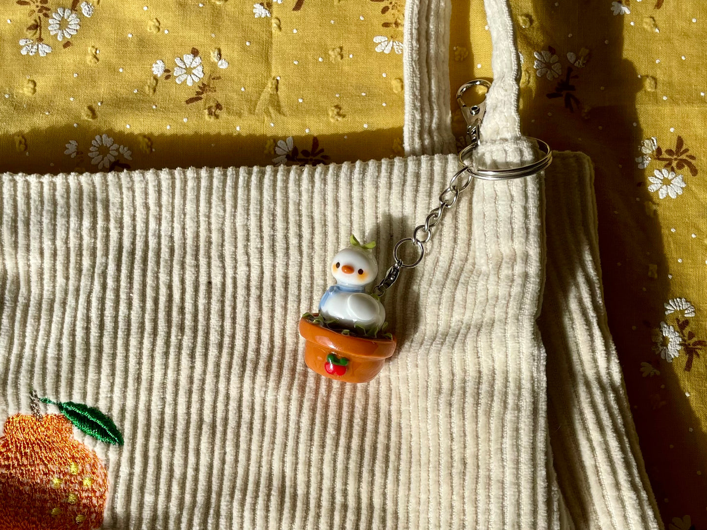 Potted Plant Duck Charm