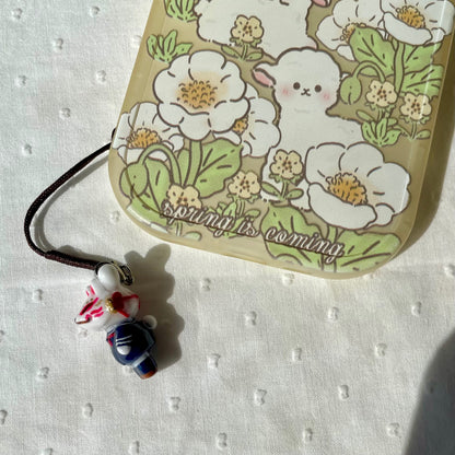 Fox Mask Bunny Charm