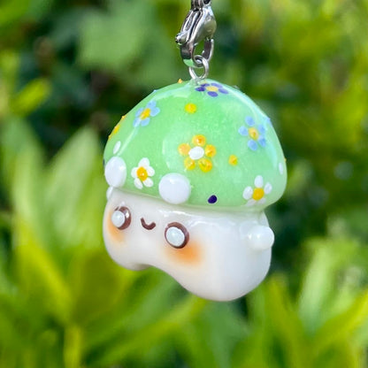 Glow In The Dark Poison Mushroom Charm