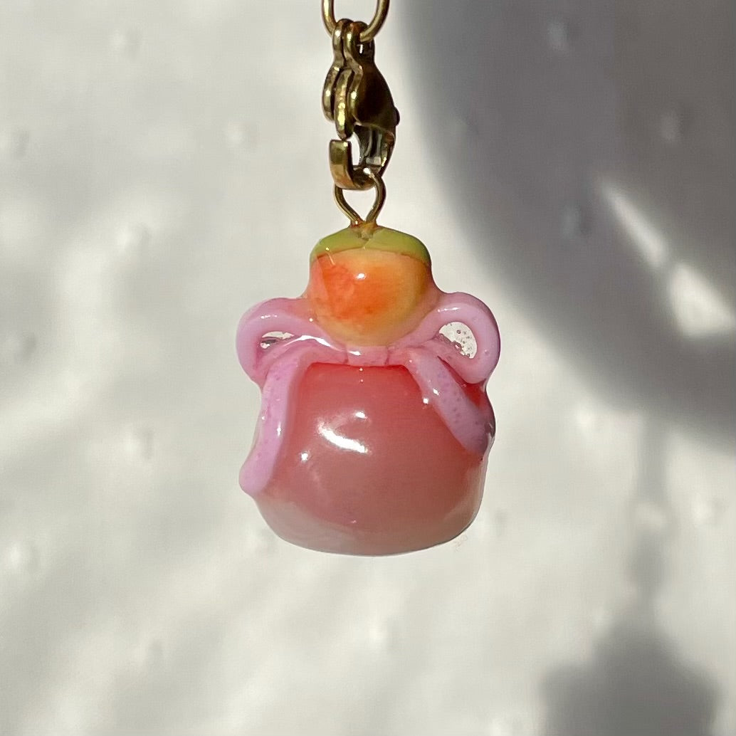 Coquette Peach Bird Charm