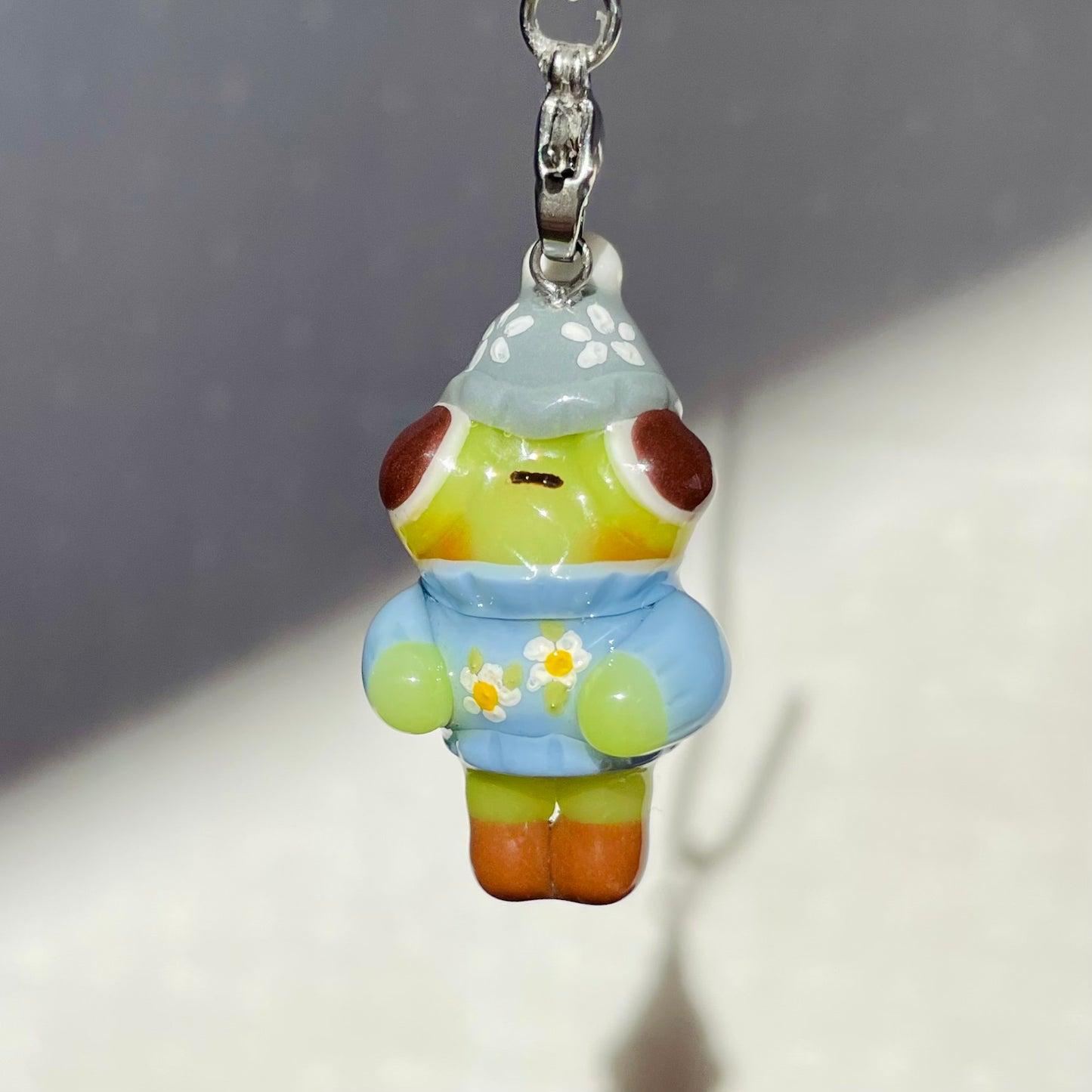 Winter Frog Charm