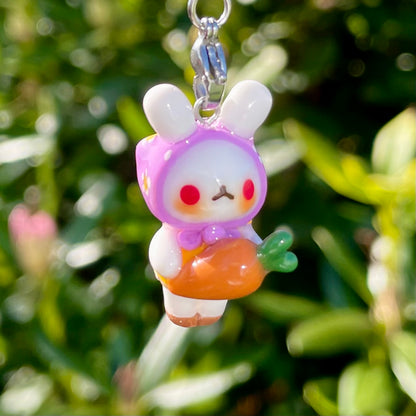 Carrot Bunny Charm