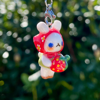 Strawberry Bunny Charm