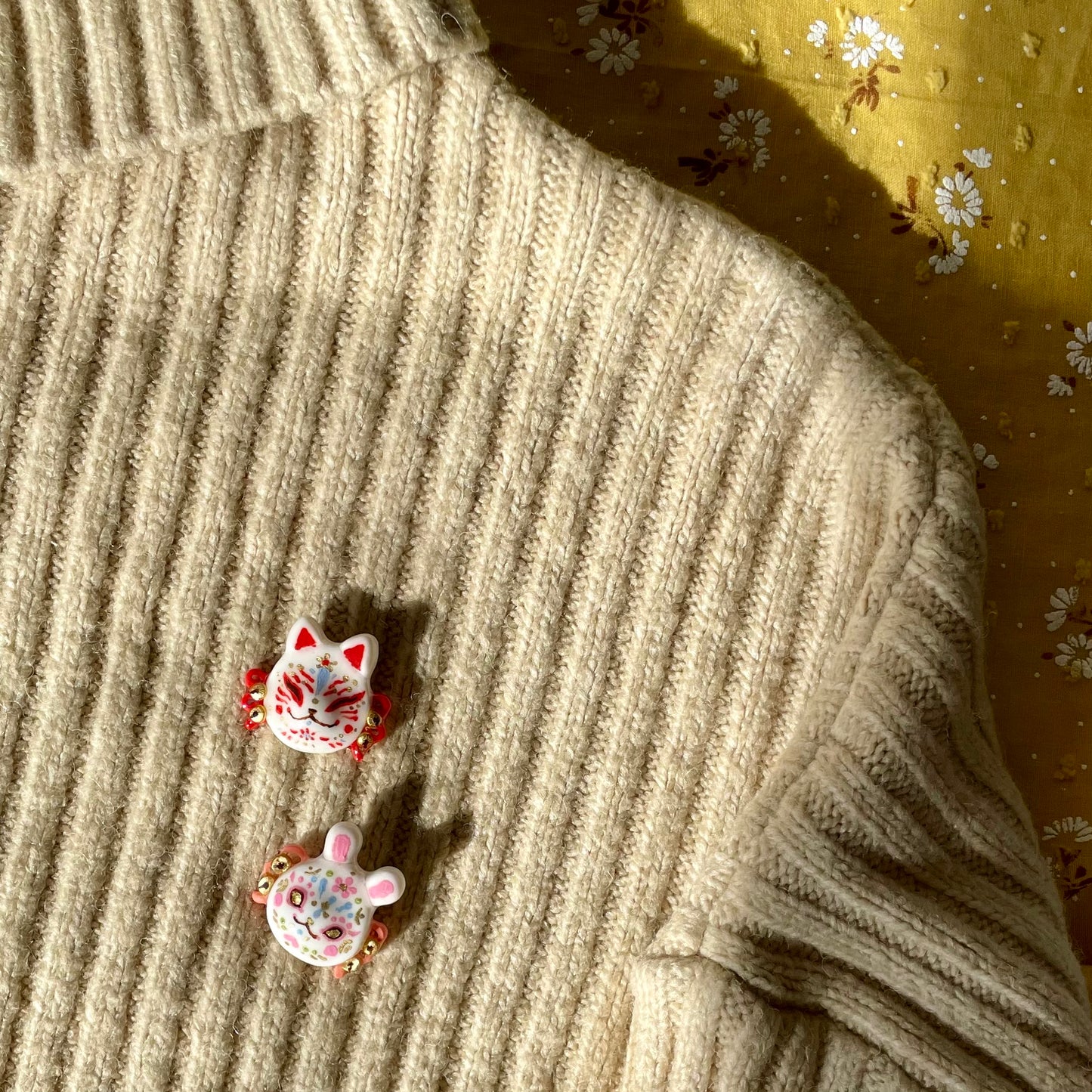 Japanese Mask Pins