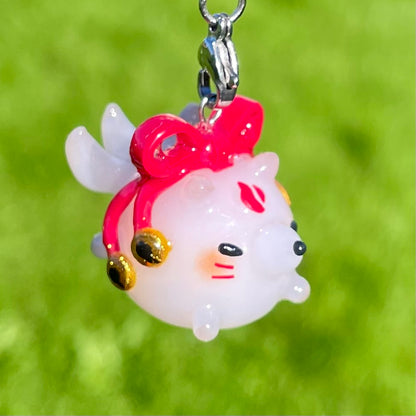 Chunky White Fox Charm