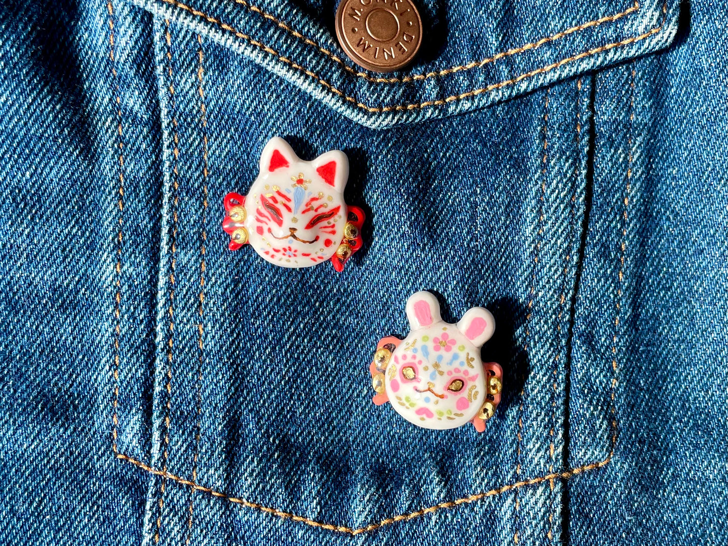 Japanese Mask Pins