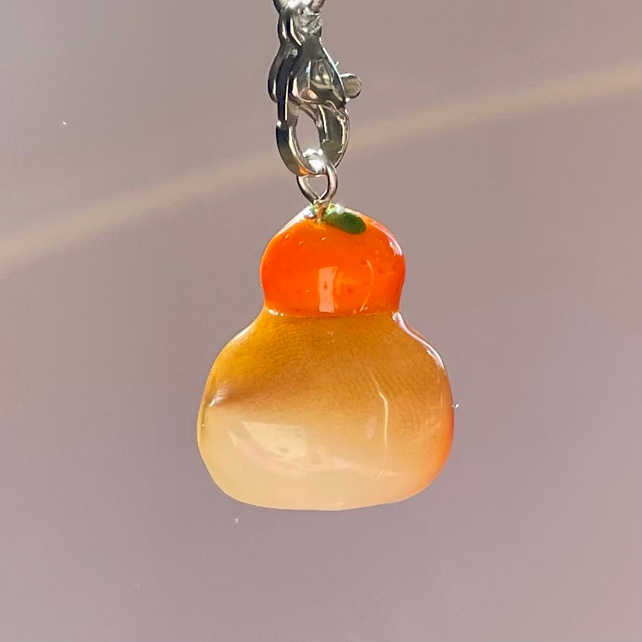 Orange Sparrow Charm