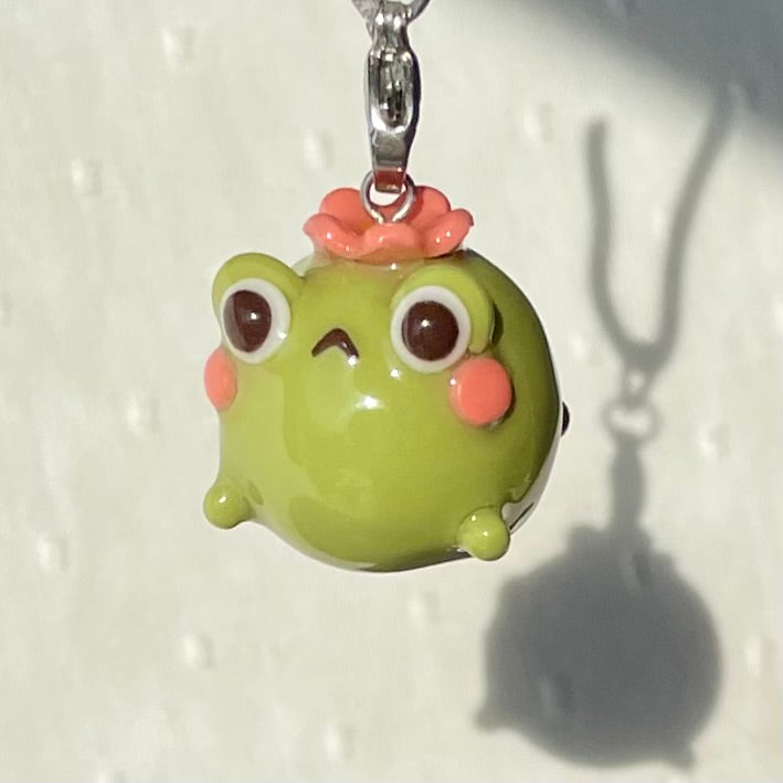 Chunky Sakura Frog Charm