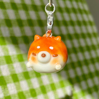 Chunky Shiba Inu Dog Charm