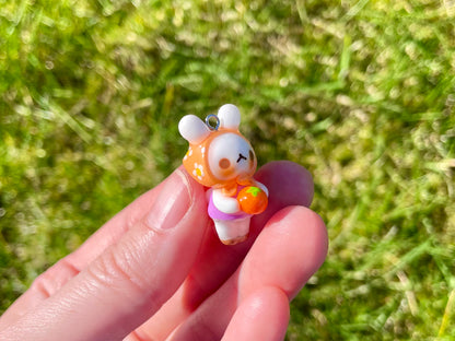 Orange Bunny Charm